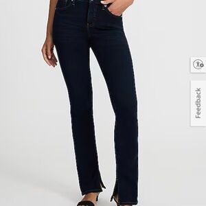 Mid Rise Dark Wash Skyscraper Jeans